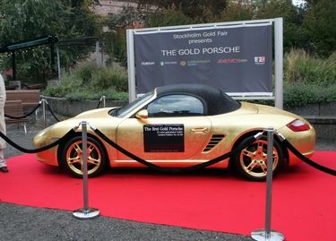 Gold Porsche